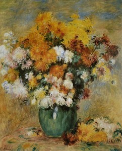 Bouquet de chrysanthèmes, Auguste Renoir