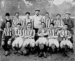 L'équipe du Red Star en 1910.